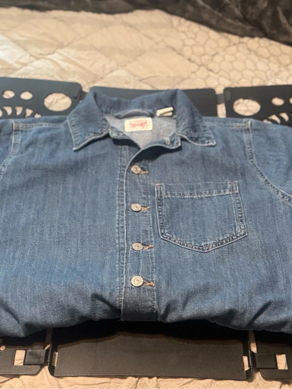 LEVIS heritage short sleeve romper size L - Picture 11 of 11